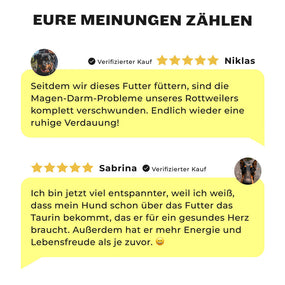 5-Sterne Kundenbewertungen für Big Buddies Trockenfutter für Molosser