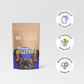 HEY HOLY Beautiful Bulldogs Trockenfutter Futterprobe