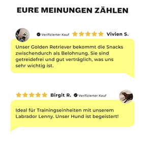 5-Sterne Kundenbewertungen für  Ravishing Retrievers Snacks für Retriever